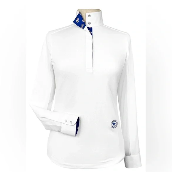 Essex Equestrian Show Shirt with Martini Glasses! XS, Excellent Condition! - Picture 1 of 15